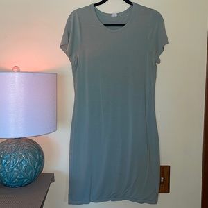 ARITZIA Wilfred Free Sage Green T-Shirt Dress